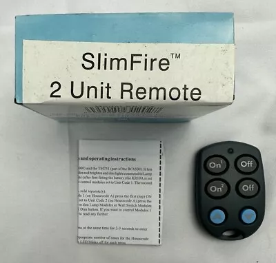 X-10 SlimFire 2 Unit Remote KR19A Smart Home Automation Security NOB • $12.99