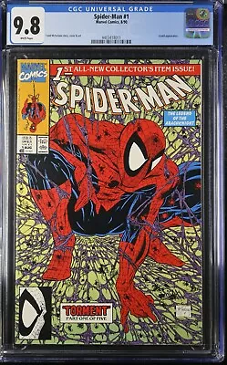 SPIDER-MAN #1 CGC 9.8  Purple Webs  Todd McFarlane Marvel 1990 • $26