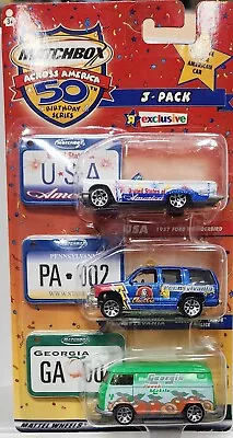 Matchbox Across America 3 Pack Toys R Us Exclusive 50th • $14.79