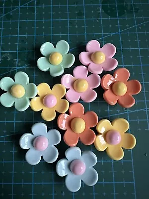 £4.38 • Buy 10Pcs Shoes Accessories DIY Flower Shoes Buttons Decoration For Croc Charms Gif