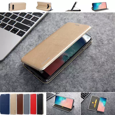 For Samsung S20FE S20 S10+ S9 S8 Note 20 Flip Leather Card Slot Case Cover Stand • $17.98