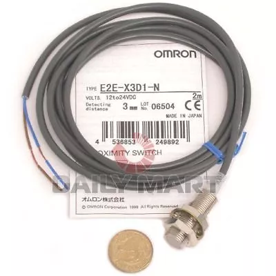 NEW Omron E2E-X3D1-N 2M 2-Wire Standard Proximity Sensor 12~24VDC • $34.80