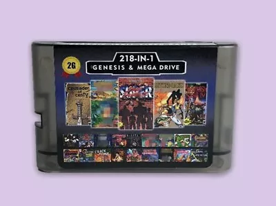 Sega Mega Drive Genesis Games Multi Game Retro Collection 218 In 1  • £2.20