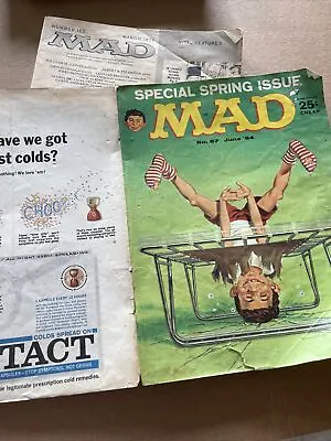 Mad Magazine #87 June 1964 Detached BARGAIN Shipping Included • $7.90