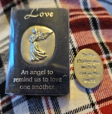 An Angel To Remind Us To Love One Another Giftable Pocket Reminder NEW + Bonus ! • $10.23