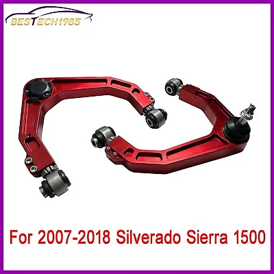 Front Upper 2-4  Lift Kit Control Arms For 2007-2018 Chevy Silverado 1500 Sierra • $310.75