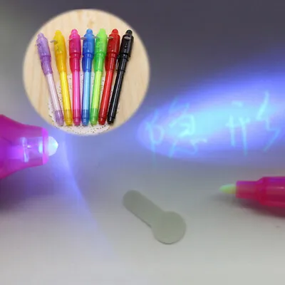 UV Light Pen Invisible Ink Security Marker  With Ultra Violet LED Blacklight  ZF • £2.52