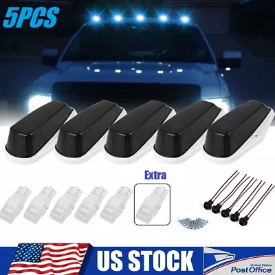 5X Cab Roof Marker Clearance Smoke Light W/ LED Bulbs For Ford F-250 F-350 80-97 • $17.49