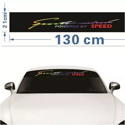  Car Front Windshield Sunshade Decal Window Speed Racing Sticker Waterproof • $10.96