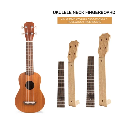 $18.80 • Buy 23/26 Inch Neck Fretboard DIY Accessories Wooden Fretboard Fingerboard Neck Kits