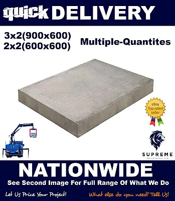 Concrete Flags / Slabs Grey (council) 3x2 2x2 Various Quantities Quick Delivery • £248