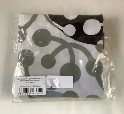 Marimekko Kirsikka Decorative Throw Pillow Sham Cover 50 Cm X 50 Cm New! • $68