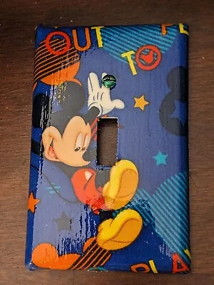 Mickey Mouse Disney Light Switch Cover Wall Plate Out To Play Blue • $5