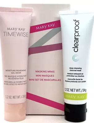 Mary Kay Masking Minis~set Of 2~moisture Renewing Gel Mask & Deep Charcoal Mask! • $14.50