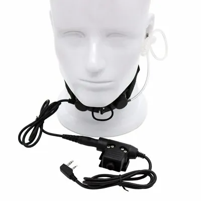 Z Tactical Throat Mic Z003 Air Tube Headset With U94 PTT For Baofeng Radio UV-5R • $39.15