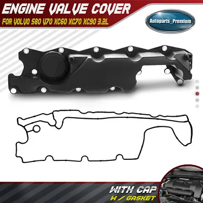 Engine Valve Cover With Gasket For Volvo S80 V70 XC60 XC70 XC90 L6 3.2L 30757664 • $39.28