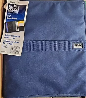 Mead Five Star First Gear Zipper Binder 1-1/2 Inch 3-Ring Binder: 8-1/2  X 11   • $19.99