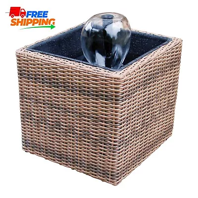 Koolscapes Wicker-Look Water Feature Mini Pond And Fountain With 200 GPH Pump • $169.99