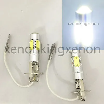 H3 CREE Q5 LED Projector Plasma Xenon 6000K White 2 Lamp Bulbs #e5 Fog Light • $29.95