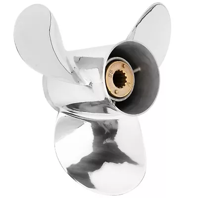 12 1/4 X 9 Stainless Steel Propeller Fit Mercury 25-70HP 13 Spline ToothRH • $199