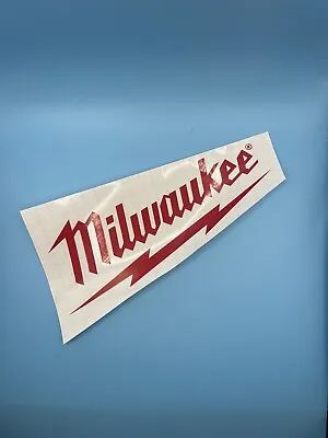 Milwaukee Tools Tool USA Red Car Bumper Window Tool Box Sticker Decal 8  X 3.5  • $3.99