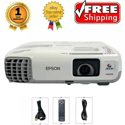 Epson PowerLite 965H 3LCD Projector 3500 ANSI Conference Room HDMI USB W/Remote • $203.58