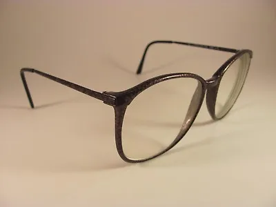 Vintage Safilo Contempora 666 Black & Gray Oversized Full-Rim RX Eyeglass Frames • $44.95