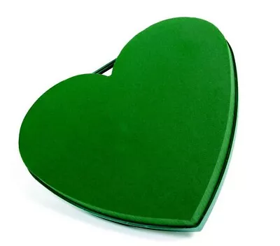 Oasis Floral Foam Solid Heart Frame 13 Inch DIY Funeral Tribute Plasticback+CARD • £8.99