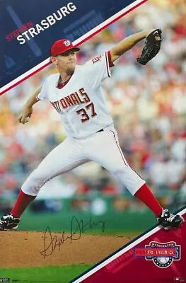 Stephen Strasburg Washington Nationals MLB Poster 22.5 X 34 • $104.95