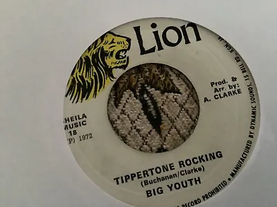 £23.95 • Buy Big Youth , Tippertone Rocking , A Pablo Stardom Version  ,  7” Lion