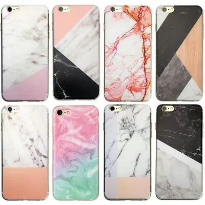$5.75 • Buy Marble Rock Wood Pattern Thin Gel Case Cover For Apple IPhone 5 5S SE 6 6S Plus