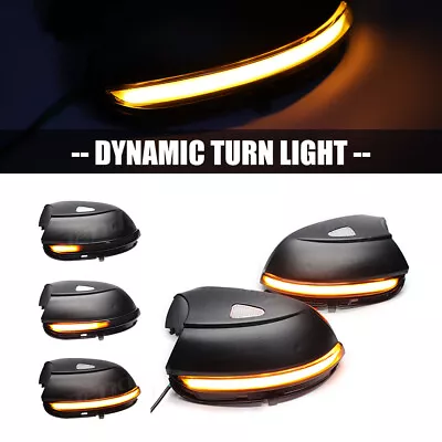 Dynamic LED Turn Signal Mirro Light For VW B7 Scirocco Passat CC EOS Jetta • $36.99