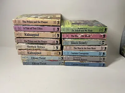 Lot Of 15 Illustrated Classic Editions Mini For Kids Moby Books 1960s/1970s • $44.95