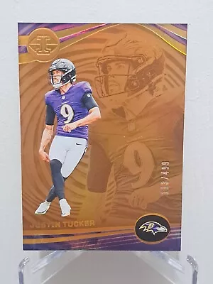 2023 Panini Illusions Justin Tucker Bronze Trophy Collection #/499 Ravens • $1.50