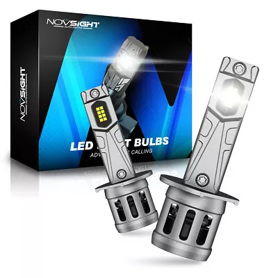 NOVSIGHT H1 LED Headlight 6500K High Low Beam Lamp Bulbs Globes 6500K 16000LM 2X • $39.99