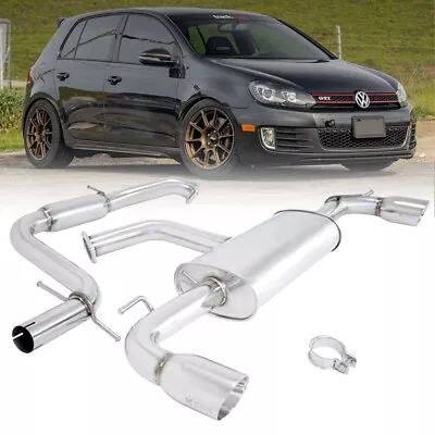Megan OE-RS Catback Exhaust Kit 2.5  Pipe W/Dual Rolled Tip For 10-13 VW GTI MK6 • $473.38