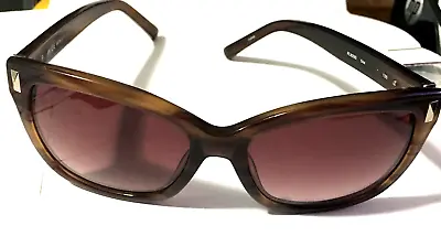 Karl Lagerfeld 829S 044 Designer Sunglasses Brown Gradient Butterfly Pre-0wned • $75