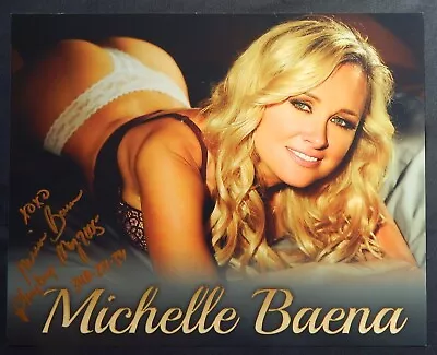 Michelle Baena Playboy Model SIGNED COLOR 8x10 PHOTO • $10