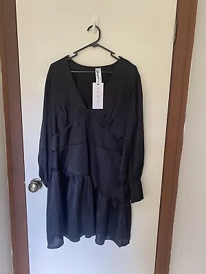 $30 • Buy Asos Black Long Sleeve Mini Dress New