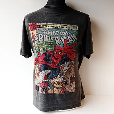 Marvel Comics Amazing Spiderman Men's XL T-shirt From Marvel.com Grey W/ Graphic • £12.99