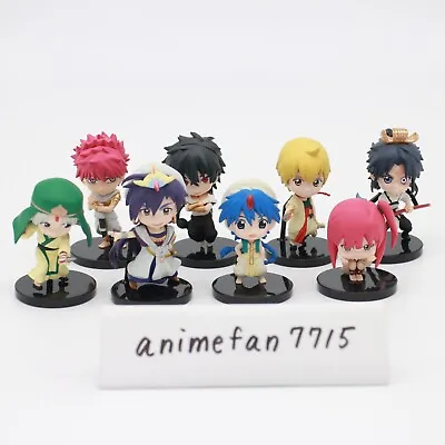 Magi The Labyrinth Of Magic Grand Ani Chara Heros Mini Figure Set Of 8 NO BOX • $56