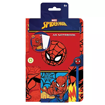 A5 Marvel Spider-Man Greatest Hero Hard Cover Notebook Back To School Notepad • £7.59