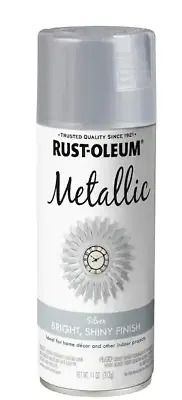 11 Oz. Metallic Silver Spray Paint Free Shipping • $10.99