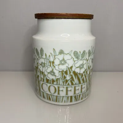 Vintage Hornsea Pottery Fleur Coffee Storage Jar Container Tall Kitchen Retro • £8.99