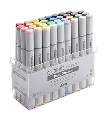 Too Copic Sketch Basically 36 Colors Marker Set For Manga Anime With Tracking • £153.09