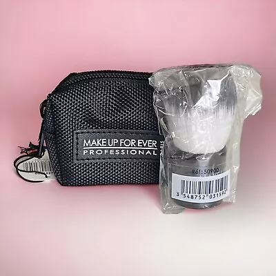 Make Up For Ever Professional Kabuki Brush Black With White Tip And Travel Bag • $28.99