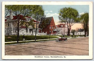 Postcard Residence Scene Marshalltown Iowa Posted 1915 • $7.50