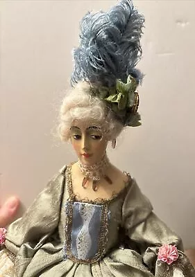Marie Antoinette Half Doll Porcelain With Waxed Face Beautiful OOAK 20” Tall • $252