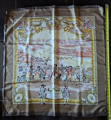 Les Armees En Campagne Hermes Scarf By Lise Coutin 90 Cm Silk Rare Vintage 1961 • $49.49