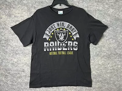 Las Vegas Raiders Shirt Mens Adult XL Black Football NFL Lightweight 47 Vintage • $14.88